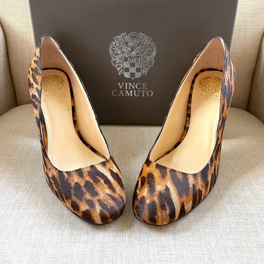 Vince Camuto Rouge Leopard Block Heel | 9M